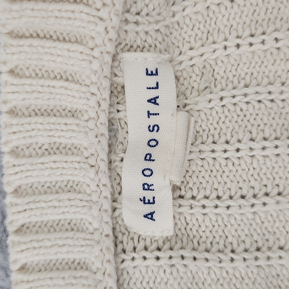 AEROPOSTALE size medium cropped cream sweater - Picture 5 of 9